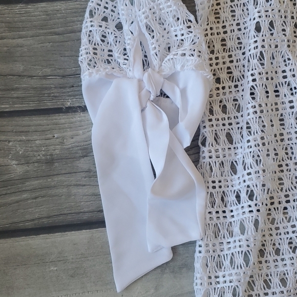 NWT Ladies Cal Style Crochet Swimsuit Cover Sz XL - Picture 4 of 5